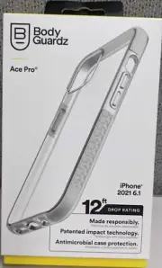BodyGuardz Ace Pro Case for Apple iPhone 13(6.1") Clear-New