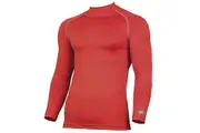 Rhino Mens Thermal Underwear Long Sleeve Base Layer Vest Top (Red) (S/M)