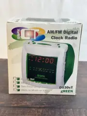 NEW PURPLE AM/FM DIGITAL CLOCK RADIO #D530 IM NEW IN BOX