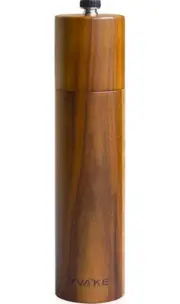 Wooden Salt and Pepper Grinder,8 Inch Manual Salt and Pepper Mill, Adjustable...