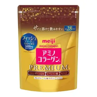 【現貨】Meiji Amino 全新明治膠原蛋白粉 Premium璀璨金版 袋裝