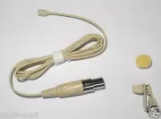 Beige Color mini Lapel Lavalier Mic Omni-directional Microphone For AKG Wireless