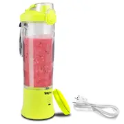 Total Chef Portable Blender, 600 mL Cordless Personal Blender for Smoothies and Shakes, Type-C USB Rechargeable Mini Blender, 6 Stainless Steel Blades (Green)