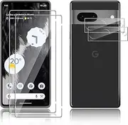 [Electro-weideworld] [2+2] Screen Protector + Camera Lens Protector for Google Pixel 7A,[Scratch Resistant] HD Clear Camera Tempered Glass for Google Pixel 7A