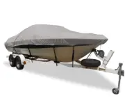 79004 Carver V-Hull Runabout Boat Polyester Gray Cover fits 17'- 19' Center Line