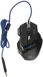 Zelotes Computer Game Mouse, LED Optical 3200 DPI 7 Button USB Wired Gaming