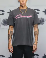 [CARRE] Carre Race Script T-shirt Black Wash - Size S S Black Wash