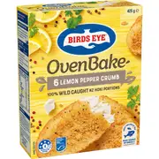 Birds Eye Oven Bake Fish Lemon & Pepper Crumb 425g