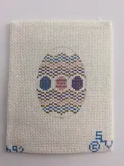 18 Count Hand Painted SLV Needlepoint Canvas Easter Egg