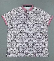 Greyson Creatures Polo Short Sleeve Golf Shirt Arctic MSP23K68-100 Men's 2XL