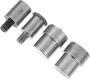 HOMSFOU 4pcs Hand Press Button Die Mold Kit for Snap Fasteners Precision Pressing Tool for Vinyl Easy Installation Durable Construction