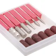 Nail Tools Cuticle Care 6Pcs Art Drill Bits Sanding Bands For Replacement Set Electric File Metal Electric Files & Tools