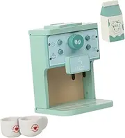 CIYODO 1 Set Wooden Coffee Maker Natural Play Kitchen Accessory for Imaginative Role Play Safe Design for Boys Present for Early Learning