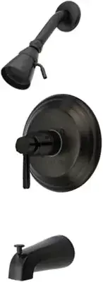 Kingston Brass Manhattan Tub and Shower Trim Package with 1.8 GPM Single Functio