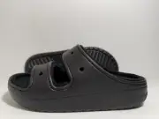Crocs Classic Cozzzy Black Towel Sandals Men's Size 6 Women’s Size 8 208963-001