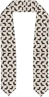 [SKKNT] Cute Dog Print Graduation Shawl Stole For Academic Commencements Honor Sash Congratulations Gift