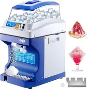 VEVOR Commercial Ice Shaver, 441 LBS/H Capacity, Ice Shaving Machine with 11 LBS Hopper, Electric 300 W Snow Cone Maker 320 RPM Rotate Speed