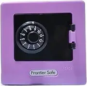 Cabinet Safes Mini Bank Money Box Retro Rotating Password Cash Coins Saving Box Bank Safe Automatic Deposit Banknote Gun Safes(Purple)