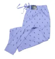 Polo Ralph Lauren Big & Tall Men's Light Blue All Over Pony Sleep Jogger Pants