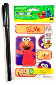 Sesame Street Elmo Stickers Scrapbooking Embellishment Card