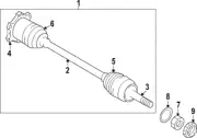Genuine Nissan Outer Boot C9B41-1BP0A (for: Nissan)