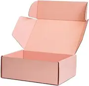Premium A5 Die Cut Mailing Box 220 x 160 x 77mm Cardboard Shipping Carton Box Full Rose Pink (Pack of 5)