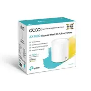 TP-LINK DecoDeco X20 1-packAX1800 Whole Home Mesh Wi-Fi 6 System, Up To 200 sqm Coverage, WIFI6, 1201Mbps @ 5Ghz, 574Mbps @ 2.4 GHz OFDMA, MU-MIMO