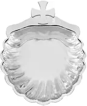 Baptism Gifts - Baptism Shell - Rhodium Plate - 4"W x 5"L x 1"H - - Gift Boxed - Avalon Gallery - YC480