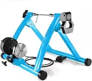 Foldable Bike Trainer, 6 Gears Bike Trainer Stand Indoor Riding, Magnetic Stationary Stand for Bicycle Cycling Training Excercise for 26-28" Mountain Bike, 700C Road Bike Trainer