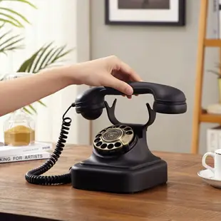 派拉蒙客廳仿古固定電話機家用時尚創意歐式復古老式辦公室擺件