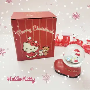 7-11 HELLO KITTY凱蒂貓聖誕襪造型水晶球🔮 擺飾 擺件 生日禮物 新年禮物 [現貨]