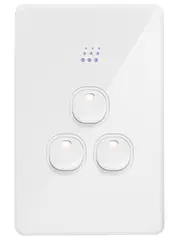 Powermesh 3 Gang Switch in White