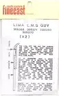 South Eastern Finecast SE52 Flush Glazing Kit for Lima LMS GUV 00 Gauge 2nd