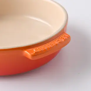 Le Creuset 圓形陶瓷烤盤 烘培烤盤 14cm 火焰橘