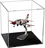 [Evron] Display Case for Collectibles Assemble Clear Acrylic Box Alternative Glass Case for Display Action Figures Home Storage & Organizing Toys (6x6x6 inch; 15x15x15 cm)