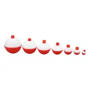 35pcs Fishing Bobbers Set Push Button Snap On Round Fishing Floats Eye DS