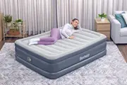 2.03m x 1.52m x 51cm Tritech Air Inflatable Mattress Queen Built-in AC Pump