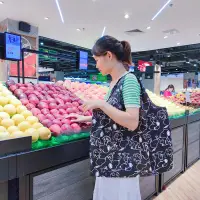 在飛比找蝦皮購物優惠-日本環保袋摺疊購物袋 可摺疊時尚創意單肩超市購物袋
