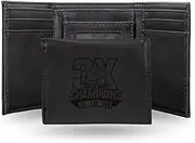Rico Industries NFL Kansas City Chiefs 3 Time Super Bowl Champions Laser Engraved Trifold Laser Engraved Tri-Fold Wallet - Men's