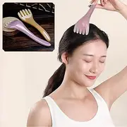 Manual Scalp Massagers Five Claw Head Massager for Hair Growth Gua Sha Massage Tool Multi- Functional Meridians Massage Comb for Face Neck Leg Foot 2pcs