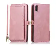 Wallet Case for iPhone XS Max, Detachable Phone Case for Easy Portability (Pink)