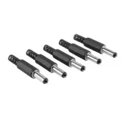 1X(5PCS 5.5mm X 2.5mm Male Jack DC Plug Socket Jack Adapter Adaptor8030