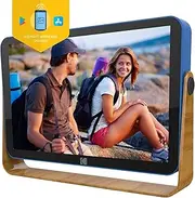 [Kodak] RWF-108 Wi-Fi Wireless Digital Photo Frame 10-inch 1280 x 800 IPS Touch Screen, 16GB Internal Memory with 4000 mAh Rechargeable Battery, Picture, Music, & Video Function (Ocean Blue)