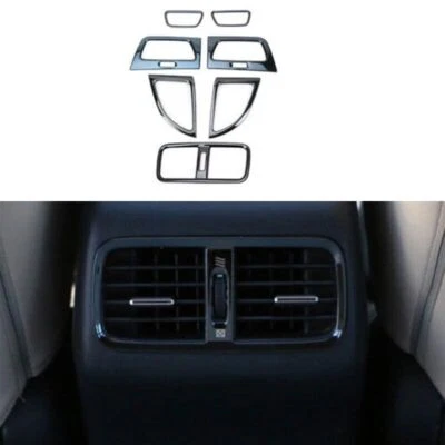 AC Air Outlet Vent Frame Black Cover Trim Titanium For Honda CRV CR-V 2012-2016 (for: Honda)