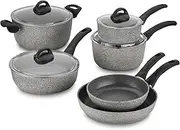 BALLARINI Parma 10-pc Nonstick Pots and Pans Set, Dutch Oven, Made in Italy, Forged Aluminum