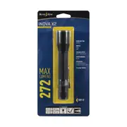 Nite Ize X2 Aluminium 15cm LED Flashlight Outdoor/Camping Torch Dual Mode Black