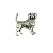 Beagle Pewter Lapel Pin Badge/Brooch Cute Pet Dog Hound BNWT/NEW Gift