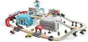 Hape E3773 Super Cityscape Transport Bucket Train Playset