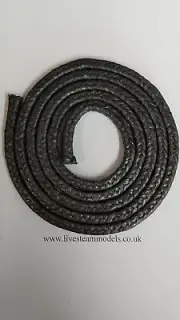 5.0mm graphite yarn, gland packing live steam loco traction engine