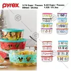 Pyrex Mickey Hello Kitty Star Wars 8pcs Glass Lock Containers Food Storage Lid